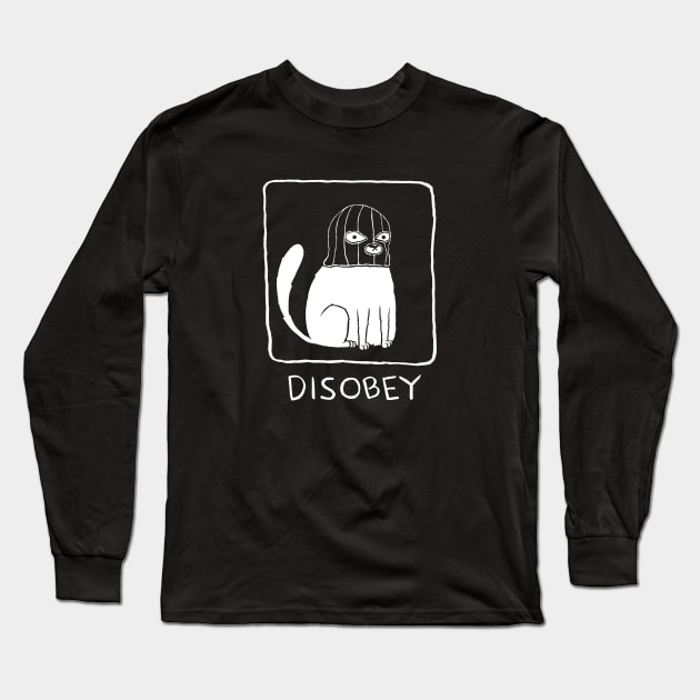 Disobey (Dark) Long Sleeve T-Shirt by popcornpunk